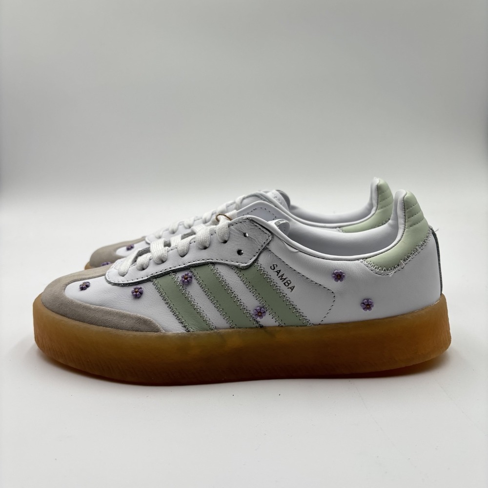 Adidas Women's Size 8 Sambae W Shoes Little Flowers JS3954 Casual Lifestyle‎ - Picture 2 of 6